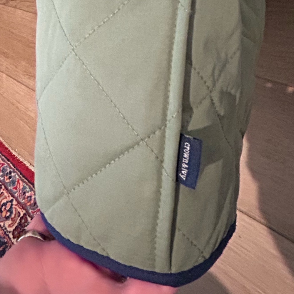 Olive/navy quilted jacket - Picture 8 of 9